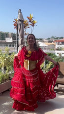 Conjunto C106 – Vermelho – vista frontal