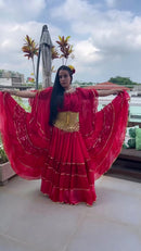 Conjunto C144 – Vermelho e vinho – vista frontal