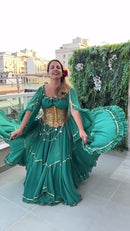 Conjunto C157 – Verde esmeralda – vista frontal