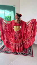 Conjunto C184 – Coral, rosa e vermelho – vista frontal
