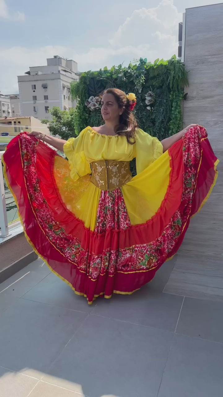 Vídeo do Conjunto C78 – Amarelo, vermelho e marrom
