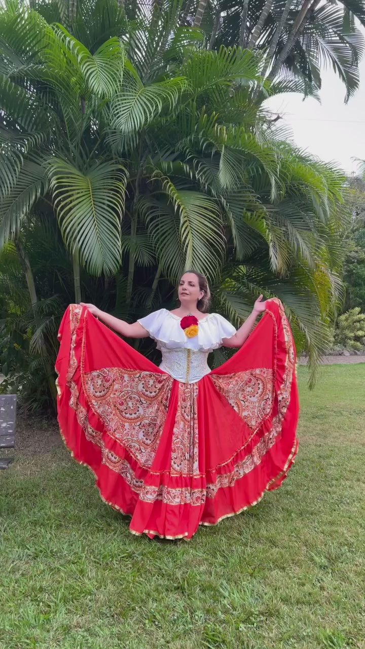Vídeo do Conjunto C189 – Vermelho, bege e branco