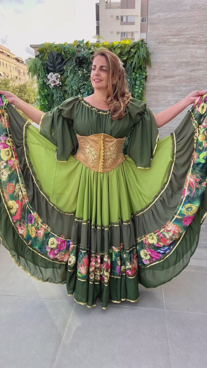 Vídeo do Conjunto C179 – Verde oliva e verde claro
