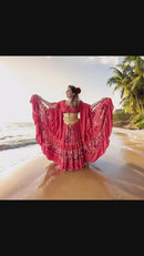 Vídeo do Conjunto C184 – Coral, rosa e vermelho