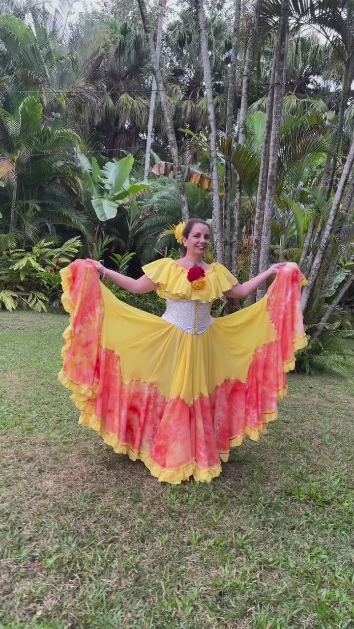 Vídeo do Conjunto C190 – Amarelo, laranja, coral e branco