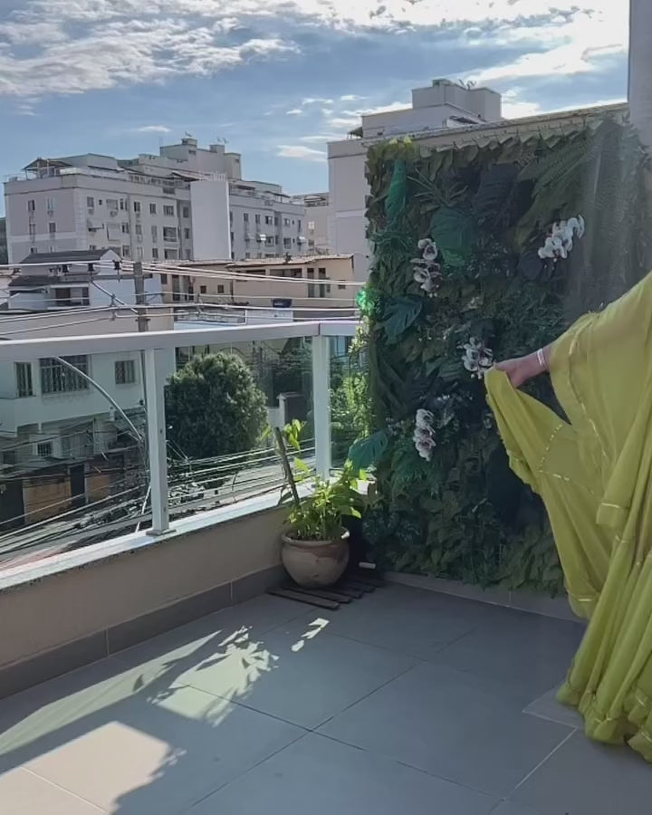 Vídeo do Conjunto C20 – Saia rodada amarela clara