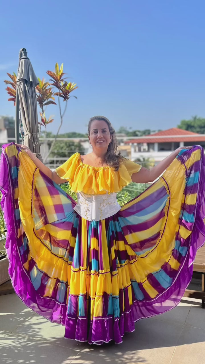 Vídeo do Conjunto C102 – Amarelo, roxo, turquesa e rosa
