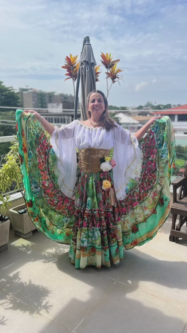Vídeo do Conjunto C56 – Verde menta, verde claro, branco e bege