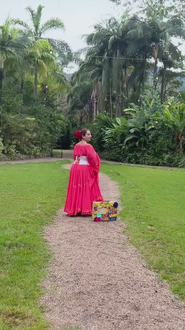 Vídeo do Conjunto C187 – Vermelho, coral e branco