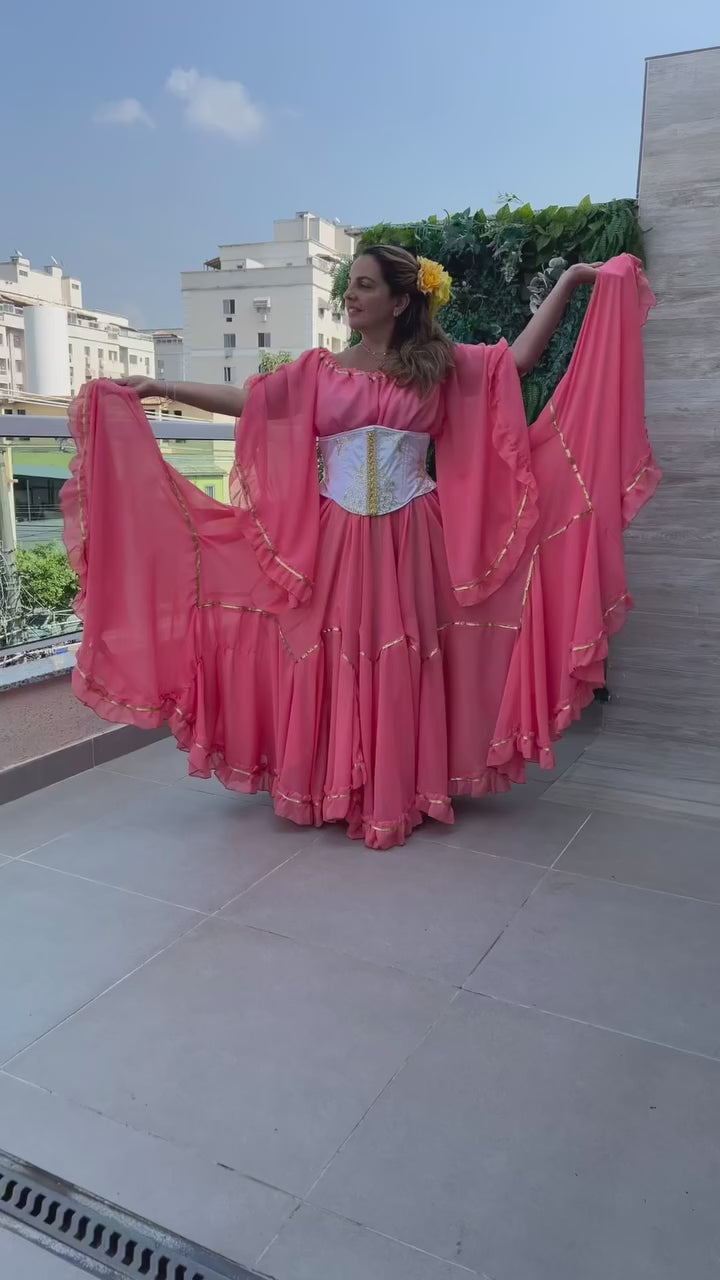 Vídeo do Conjunto C156 – Rosa e branco