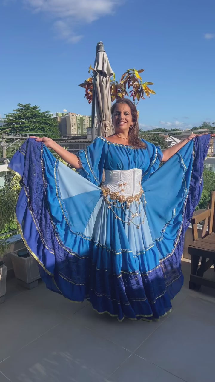 Vídeo do Conjunto C74 – Azul, azul claro, azul escuro e branco
