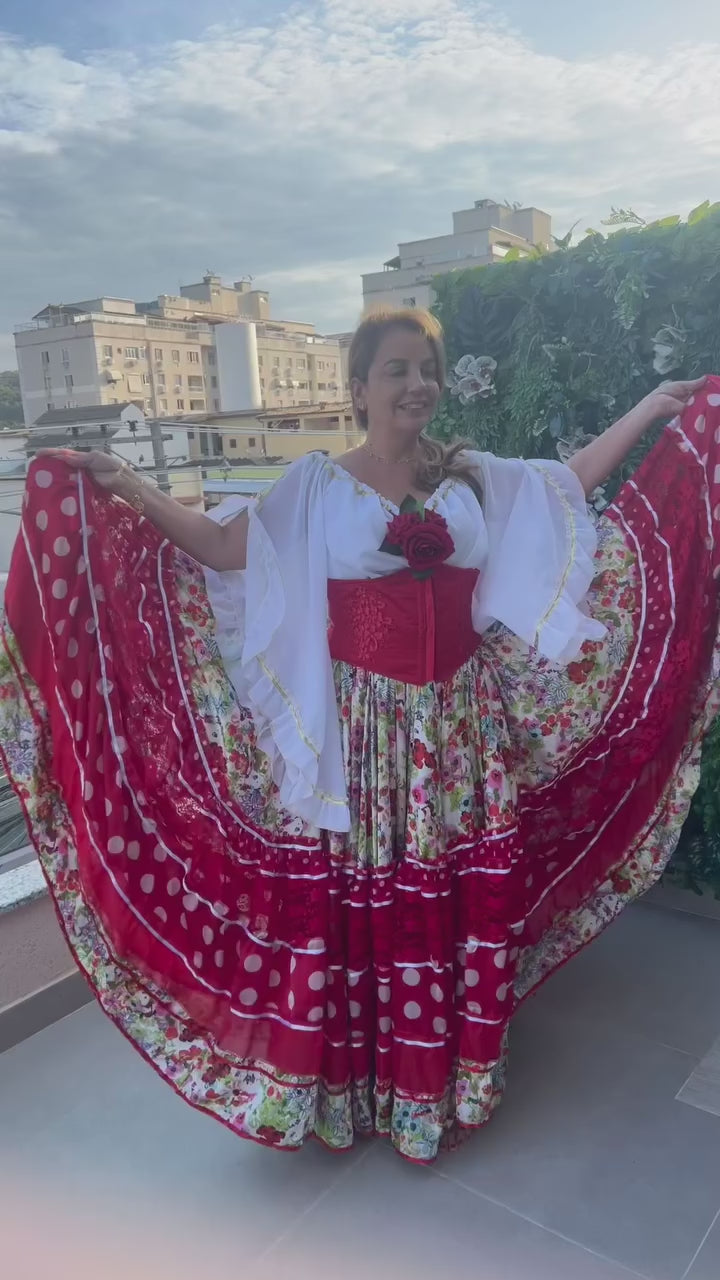 Vídeo do Conjunto C115 – Vermelho, branco e rosa