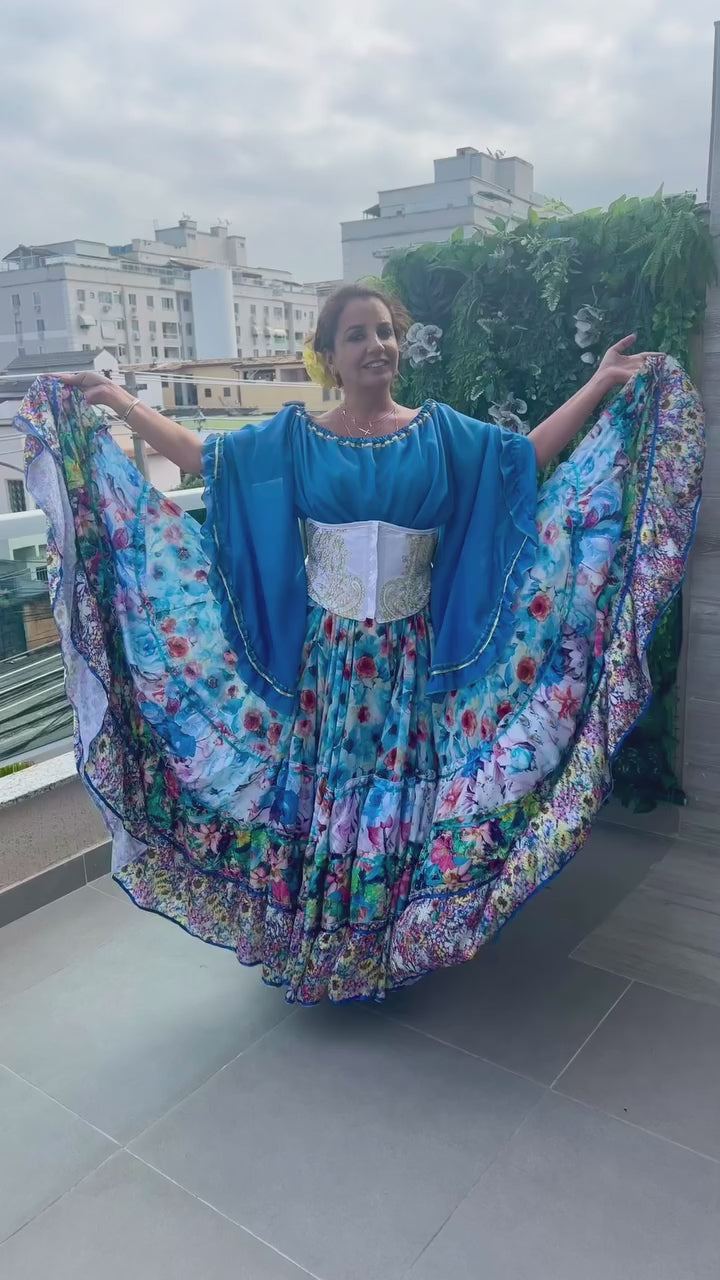 Vídeo do Conjunto C83 – Azul claro, azul, rosa e branco