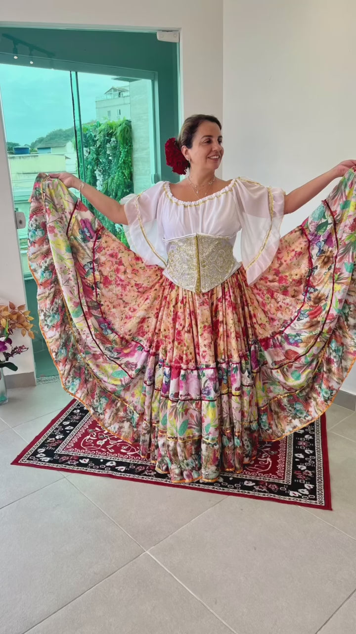 Vídeo do Conjunto C186 – Bege, creme, rosa e vermelho