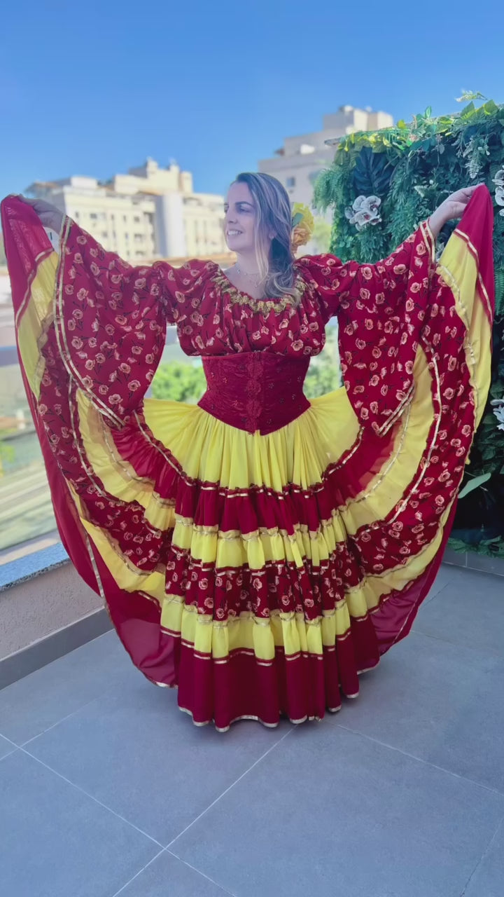 Vídeo do Conjunto C161 – Vermelho e amarelo