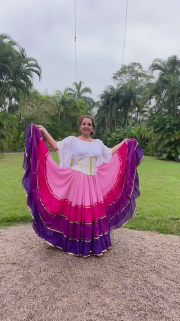 Vídeo do Conjunto C201 – Rosa, magenta, roxo e branco
