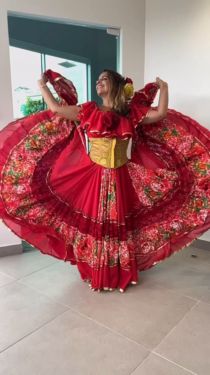 Conjunto C37 – Vermelho – vista frontal