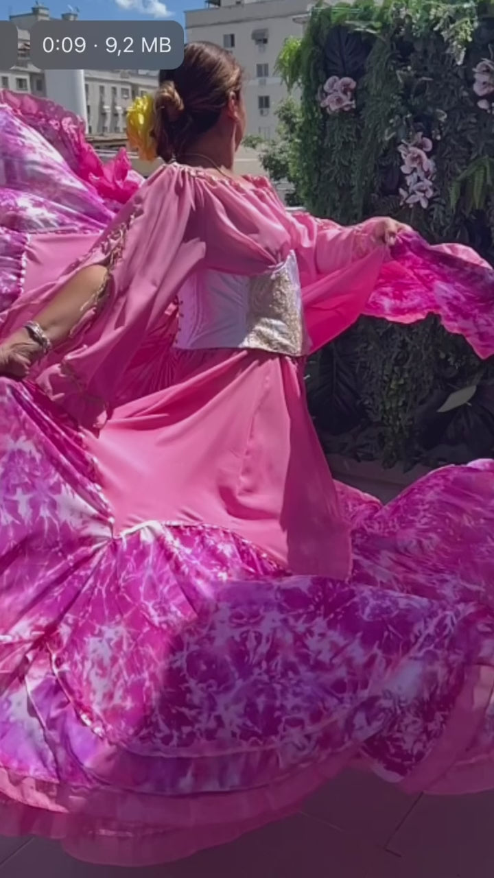 Vídeo do Conjunto C65 – Rosa, magenta, lilás e branco