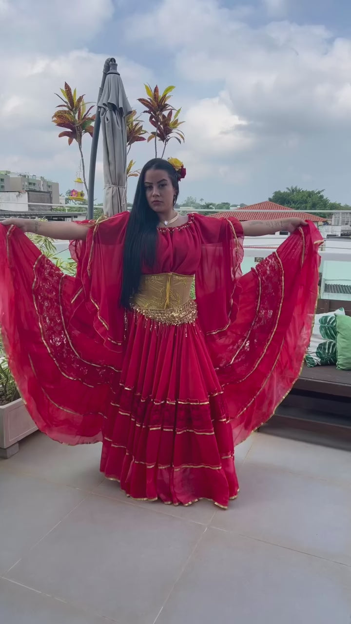 Vídeo do Conjunto C144 – Vermelho e vinho