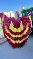 Conjunto C161 – Vermelho e amarelo – vista frontal